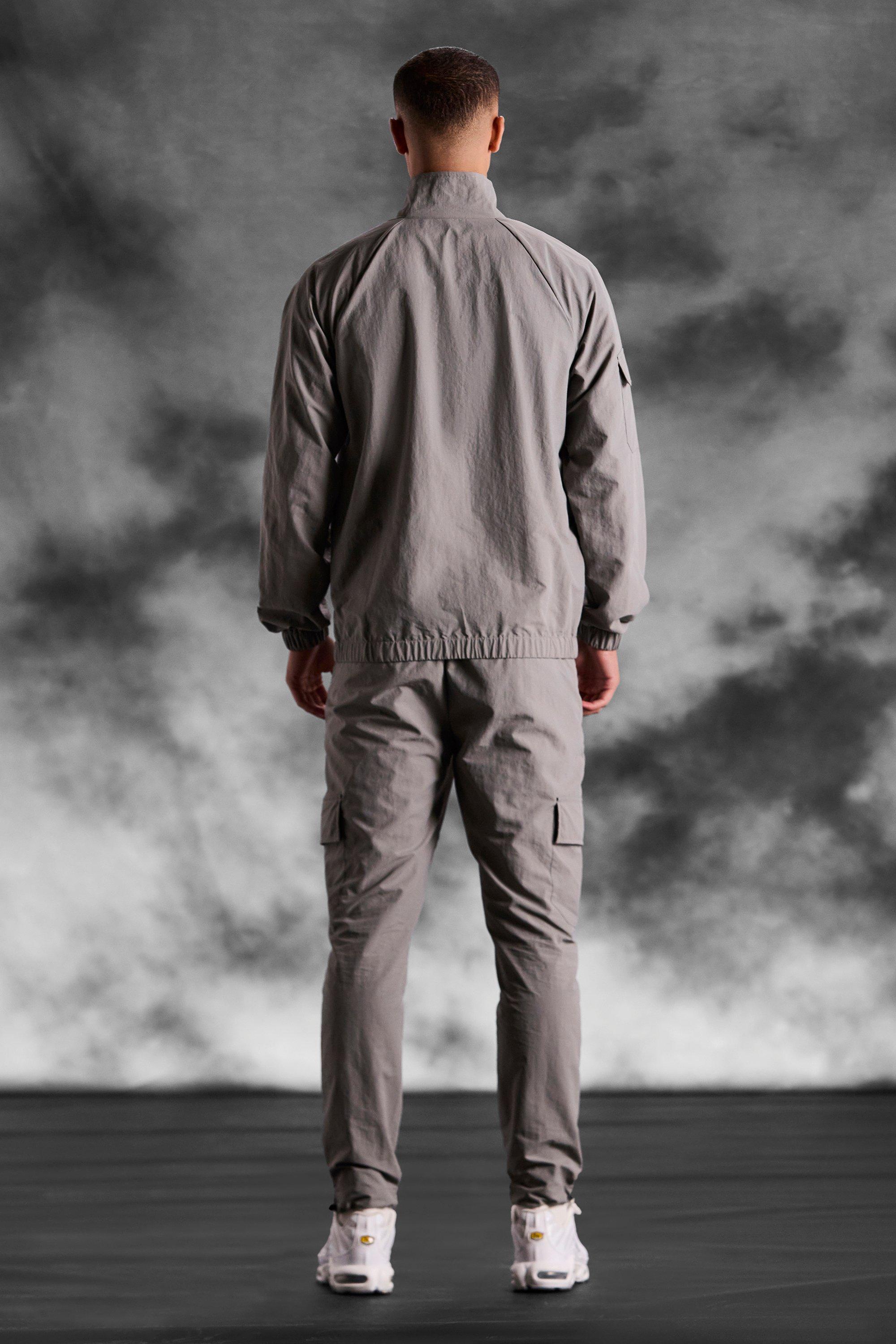 Gray hot sale cargo jacket